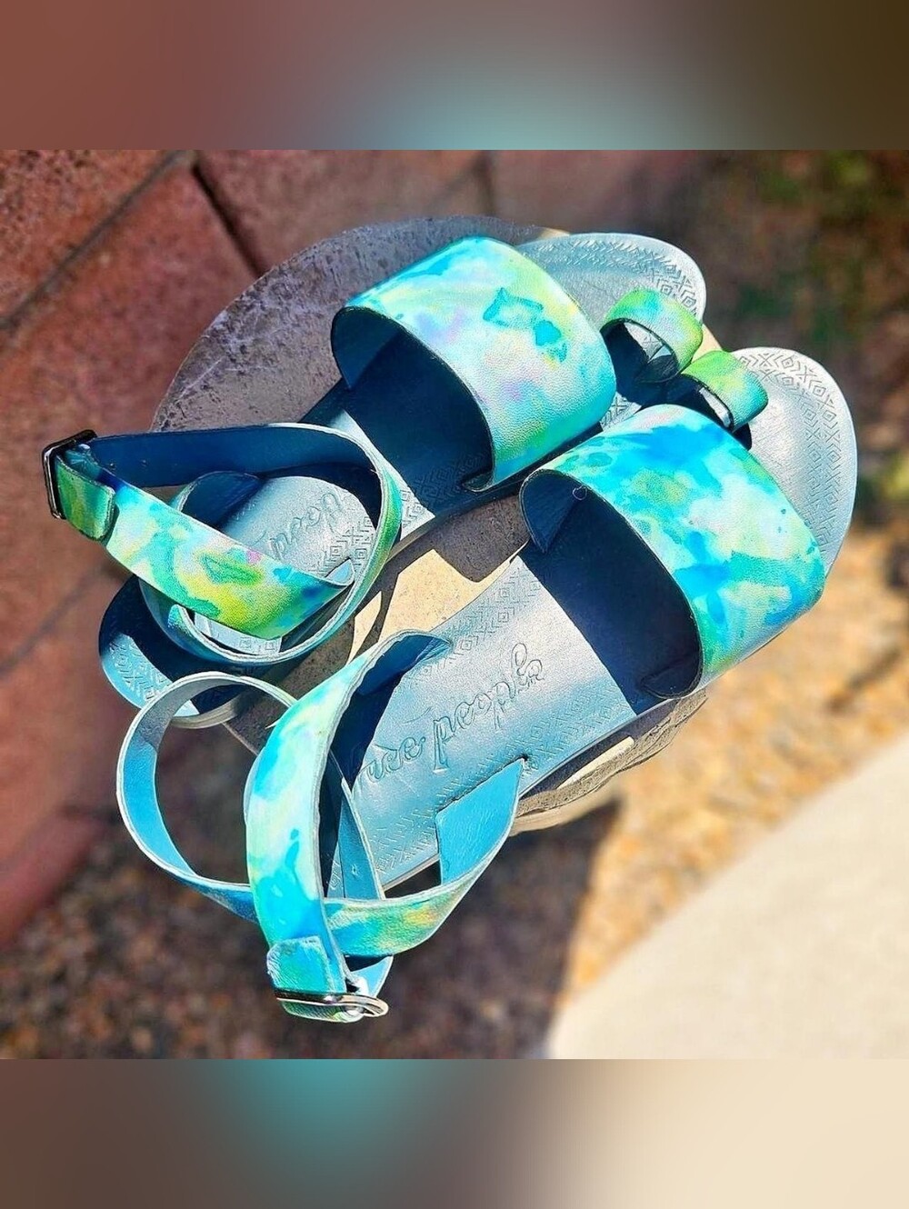 Free People Leather Slides